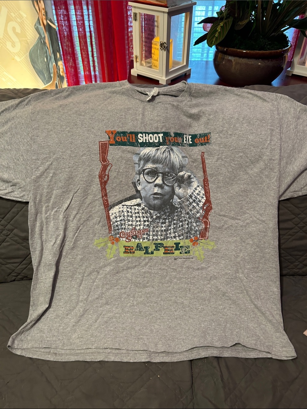 Men's Gray Graphic Short Sleeve Tee - Ralphie Design